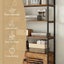 5 Tier Bookshelf Bookcase Vertical Display Shelves Storage Cabinet with 2 Doors Carousel 10