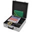 vidaXL Combine Poker/Blackjack Set with 600 Laser Chips Aluminium Carousel 6