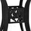 vidaXL Garden Table Black 78x78x72 cm Cast Aluminium Carousel 4