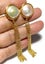 13.5mm White Pink FW Mabe Pearl Tassels Earrings Carousel 3