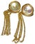 13.5mm White Pink FW Mabe Pearl Tassels Earrings Carousel 6