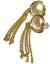 13.5mm White Pink FW Mabe Pearl Tassels Earrings Carousel 7