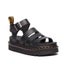 Dr Martens Blaire Black Athena 3 Strap Sandal Carousel 1