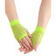 1 Pair Fishnet Gloves Fingerless Wrist Length Costume Party Dance - Fluro Yellow Carousel 1