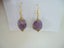 genuine amethyst stone earring Carousel 1