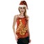 Womens Merry Christmas Tree Sequin Singlet Camisole Cami Costume Xmas Party Carousel 3