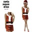 Womens Santa Christmas Sequin Dress Costume Xmas Party Ladies Santa Carousel 3
