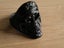 Black Thin Skull Ring Size 9 Carousel 1