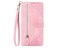 PU Leather Wallet Case Cover for OPPO A98 5G with Wrist Strap Pink Carousel 3