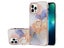 Finger Ring Kickstand Case Cover for iPhone 13 Pro Marble Carousel 1