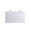 DNF 1500D GLOSSY WHITE Floor Standing Plywood VANITY WITH DOUBLE BASIN Carousel 2