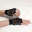 24 Pair Fishnet Gloves Fingerless Wrist Length 70s 80s Costume Party - Black Carousel 3