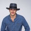 Bailey Mens Dreyer Paper Straw Hat Fedora Woven - Slate Carousel 4