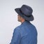 Bailey Mens Dreyer Paper Straw Hat Fedora Woven - Slate Carousel 6