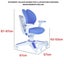 6x Ergonomic Children Kids Study Chairs Height Adjustable - Pink Carousel 4