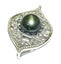 Handmade Round 12mm Peacock Grey Green Tahitian Pearl Pendant Carousel 3