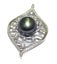 Handmade Round 12mm Peacock Grey Green Tahitian Pearl Pendant Carousel 5