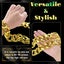 Adjustable Big Links Plastic Gold Color Chain Necklace Chunky Choker Party Co... Carousel 4