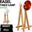 61cm Bamboo Easel Table Lamp Modern Scandi Designer Desk Light Bedroom Office Carousel 2
