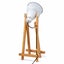 61cm Bamboo Easel Table Lamp Modern Scandi Designer Desk Light Bedroom Office Carousel 5