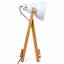 61cm Bamboo Easel Table Lamp Modern Scandi Designer Desk Light Bedroom Office Carousel 6
