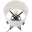 Modern Scandi Metal Dimmable Table Desk Lamp Light w/ Linen Shade - Matte Black Carousel 4