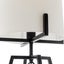 Modern Scandi Metal Dimmable Table Desk Lamp Light w/ Linen Shade - Matte Black Carousel 6