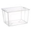 37 Litre Modular Clear Foldable Storage Box with Lid Plastic Tub Collapsible Carousel 1