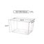 37 Litre Modular Clear Foldable Storage Box with Lid Plastic Tub Collapsible Carousel 2