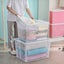 37 Litre Modular Clear Foldable Storage Box with Lid Plastic Tub Collapsible Carousel 7