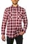 Mens 100% Cotton Flannelette Shirt Long Sleeve Check Authentic Flannel - Red/... Carousel 1