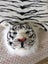 LARGE ** WHITE TIGER ** RUG WITH HEAD Carousel 8