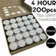 200pcs TEA LIGHT CANDLES 4 Hour Burn Tealight Wedding Smokeless Crystal Wax BULK Carousel 2
