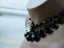 Vintage MOP Scarf Clip Enhancer on French Jet Deco Era Beaded Necklace Carousel 4