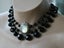Vintage MOP Scarf Clip Enhancer on French Jet Deco Era Beaded Necklace Carousel 5