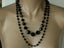 Vintage MOP Scarf Clip Enhancer on French Jet Deco Era Beaded Necklace Carousel 9