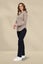 Vassalli Merino V Neck Top with Button Cuff Detail Twig Carousel 3