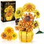 1009PCS Sunflower Building Blocks Flower Bouquet Vase Model Bricks Set Idea H... Carousel 2