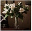60cm Faux White Magnolia Liliflora in Glass Vase Artificial Plant Flower Tree... Carousel 2