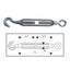 ITM Turnbuckle Galvanised Commercial-Hook & Eye-24mm Carousel 1