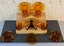 Vintage Parisienne Design. 6 x Duralux Amber Glass Teacups and Saucers. Carousel 3