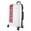 Monaco Checked Luggage Bag Travel Carry On Suitcase 75cm (124L) - White Carousel 3