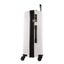 Monaco Checked Luggage Bag Travel Carry On Suitcase 75cm (124L) - White Carousel 6