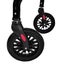 Foldable Mobility Steel Rollator 136Kg Max Capacity Black Carousel 6