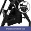 Foldable Mobility Steel Rollator 136Kg Max Capacity Black Carousel 9