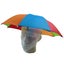 2-pc-Set Rainbow Umbrella Hat + 70s Fake Moustache Costume Props Novelty Fancy Carousel 7