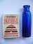 Cobalt blue 7cm medicine bottle from old NZ frontier site Carousel 1