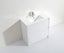 Vanity TB750, white 750mm floor standing Carousel 3