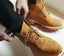 TIMBERLAND Mens 6" Premium Waterproof Boots Original Yellow Shoes - Wheat Nubuck Carousel 9