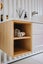 Single Vanity with open shelving and 2x drawers Carousel 4